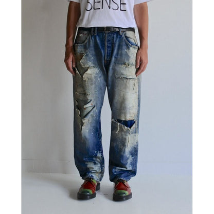 ANACHRONORM HARD REMAKED REGULAR TAPERED 5P PANTS INDIGO (REMAKE)