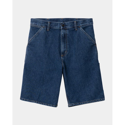 CARHARTT WIP  Single Knee Short - Denim Smith Denim