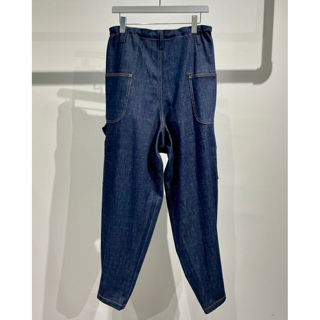 Y's for men 12oz DENIM PAINTER PANTS WITH COLOR COMBI STITCH
