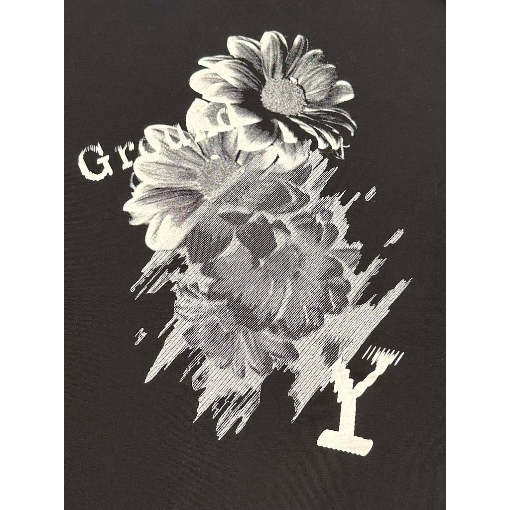 Ground Y JERSEY FLOWER T-SHIRT