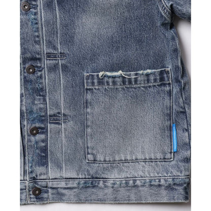 Liberaiders DAMAGED DENIM TRUCKER JACKET