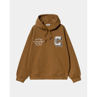 CARHARTT WIP  HOODED BROWN DUCKS SWEAT