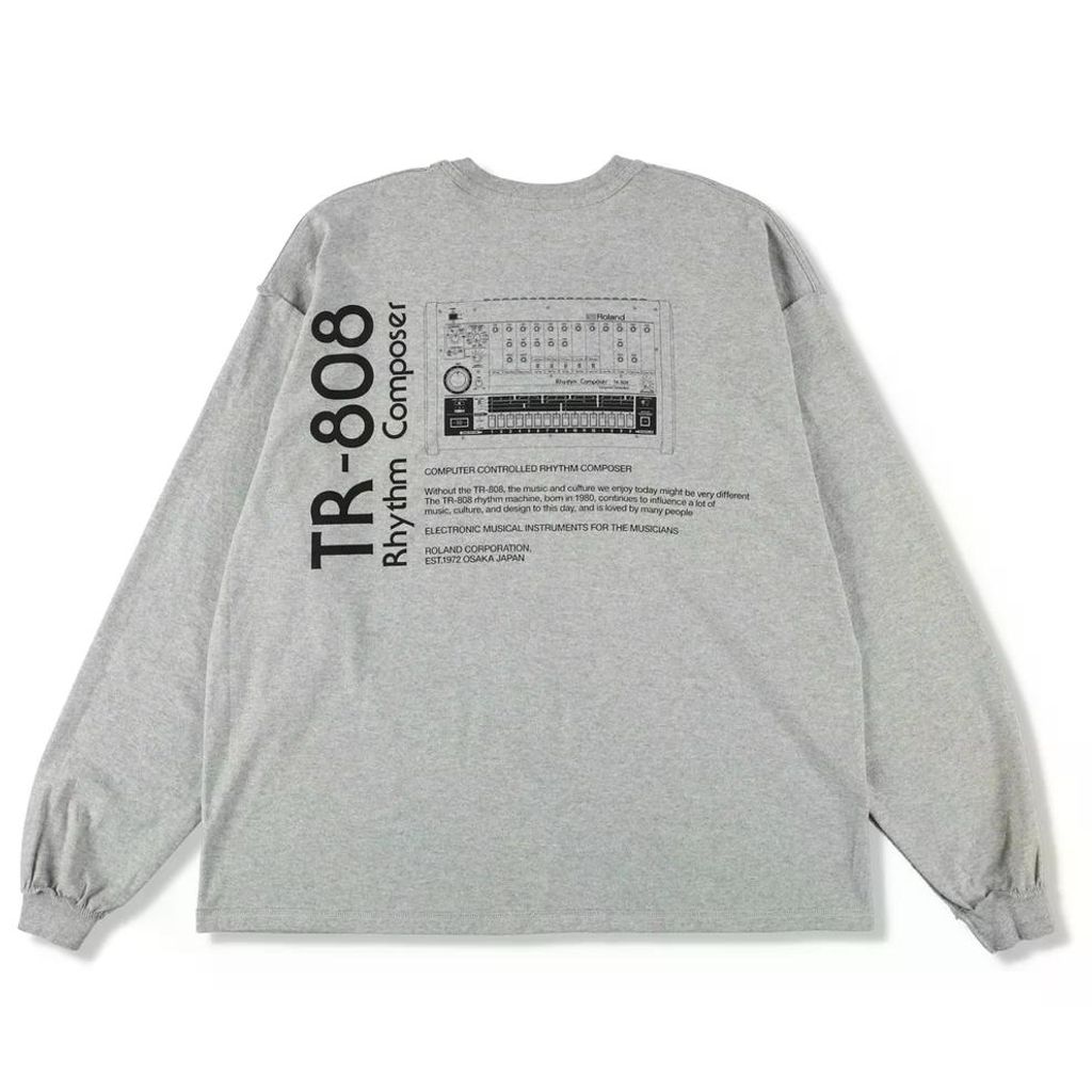 ISNESS MUSIC TR-808 LONG SLEEVE T-SHIRTS(ISNESS MUSIC×ROLAND)