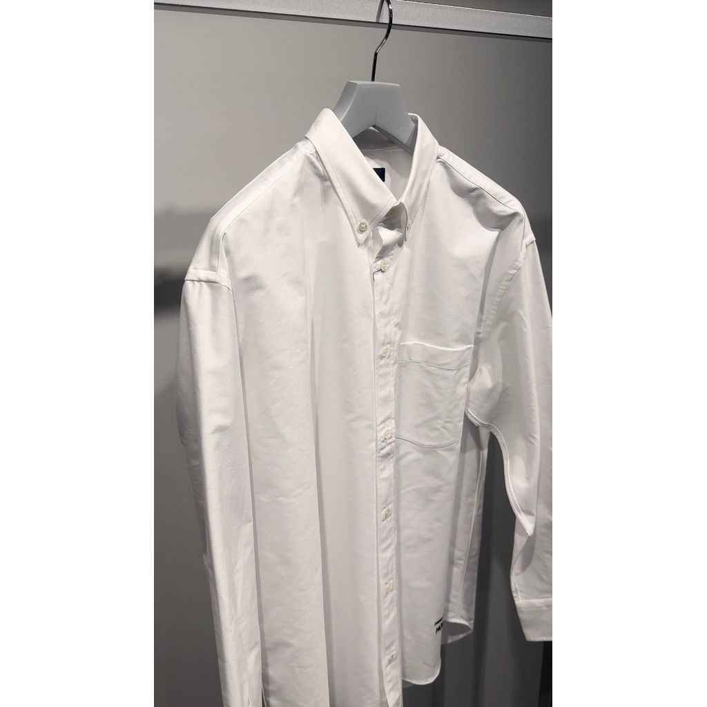 COMME des GARCONS HOMME 綿オックスフォード　ブラウス　ＨＯ―Ｂ００８―０５１（WHITE)