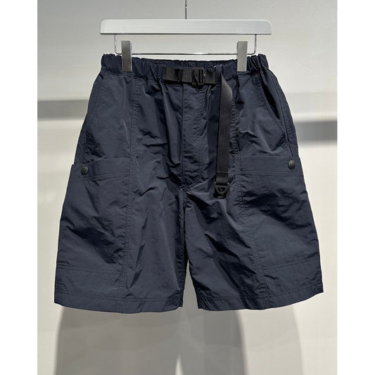 COMME des GARCONS HOMME NYLON TUSSER HALF PANTS（NAVY）