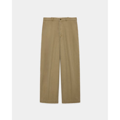 MARKA ORGANIC COTTON GABARDINE U.S.ARMY CHINO TROUSERS , Beige