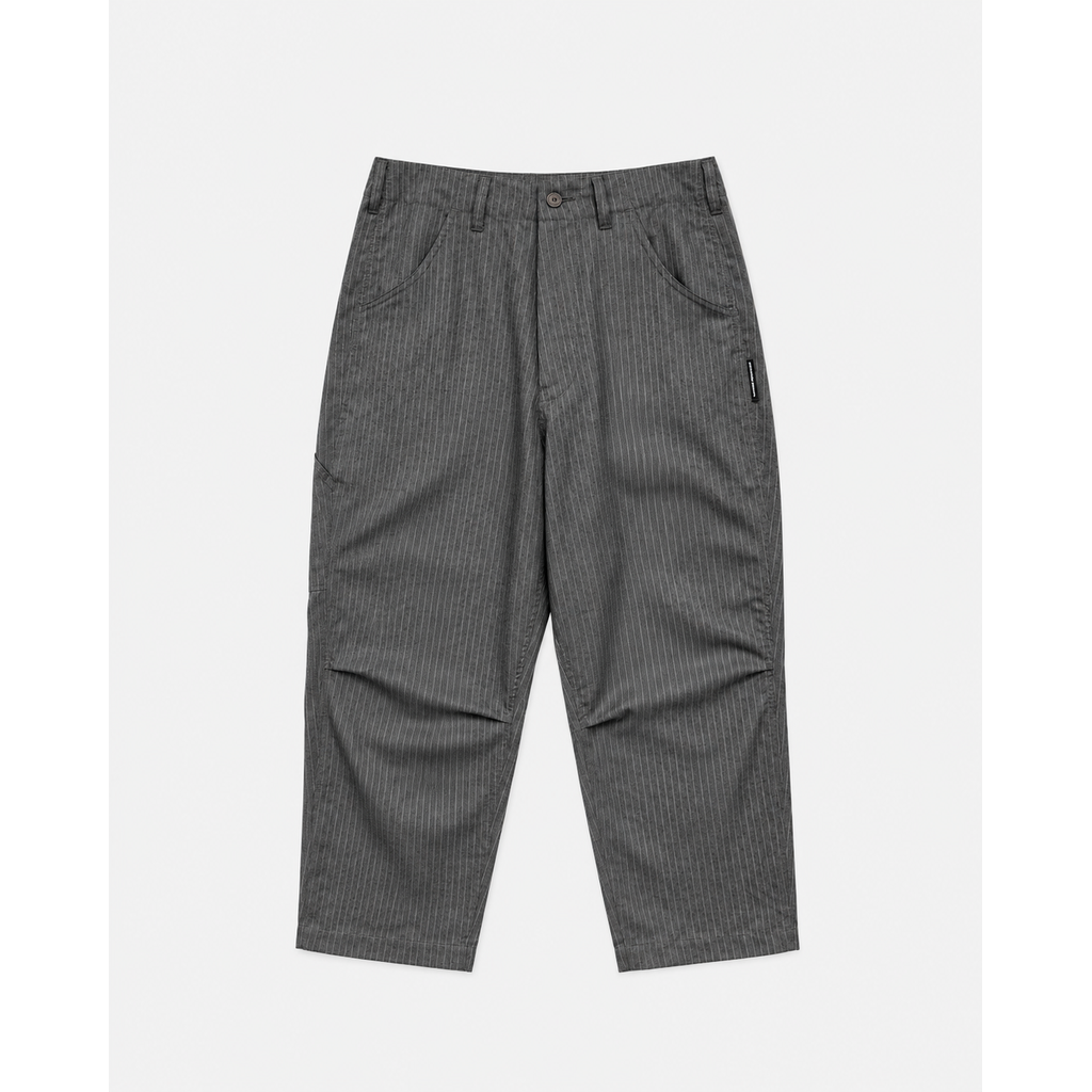 Liberaiders × LINEAGE CORE T/R SARROUEL PANTS（GRAY STRIPE)