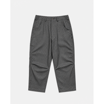 Liberaiders × LINEAGE CORE T/R SARROUEL PANTS（GRAY STRIPE)
