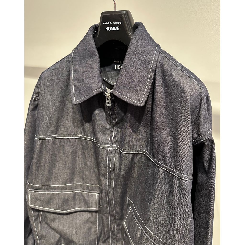 COMME des GARCONS HOMME LIGHT-OUNCE COTTON DENIM BLOUSON