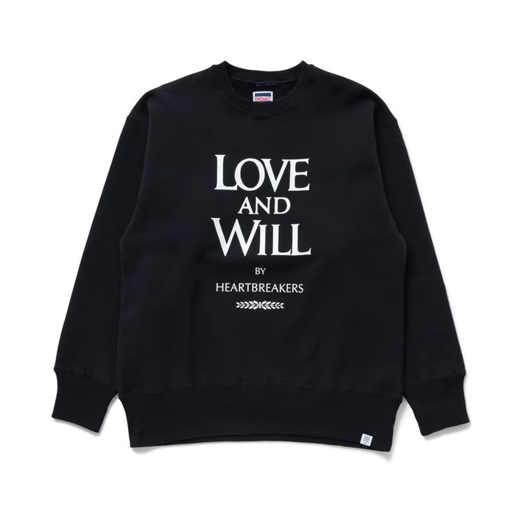 BEDWIN & THE HEARTBREAKERS L/S PRINTED C-NECK SWEAT "MAY"