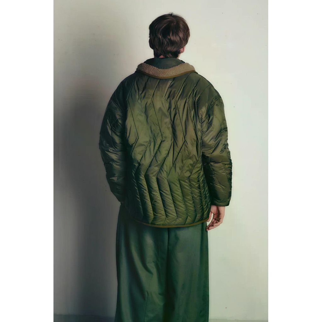 is-ness REVERSIBLE FLEECE DOWN JACKET is-ness×TAION