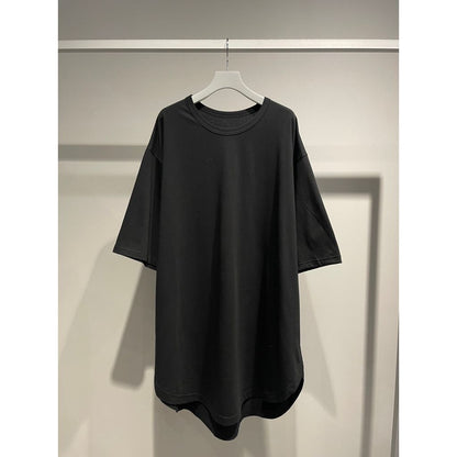 Ground Y COTTON JERSEY HEM ROUND JUMBO T-SHIRT SHORT SLEEVES