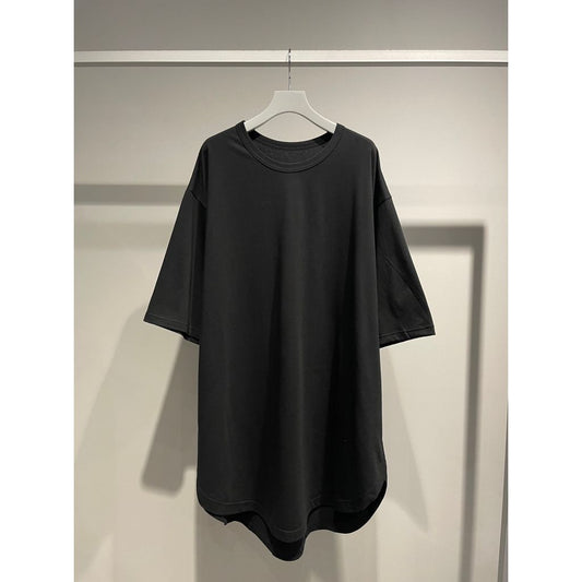 Ground Y COTTON JERSEY HEM ROUND JUMBO T-SHIRT SHORT SLEEVES