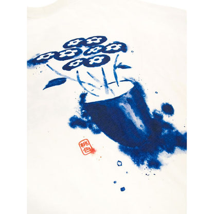 VANDY THE PINK Classic Flower Logo Water Paint Tee