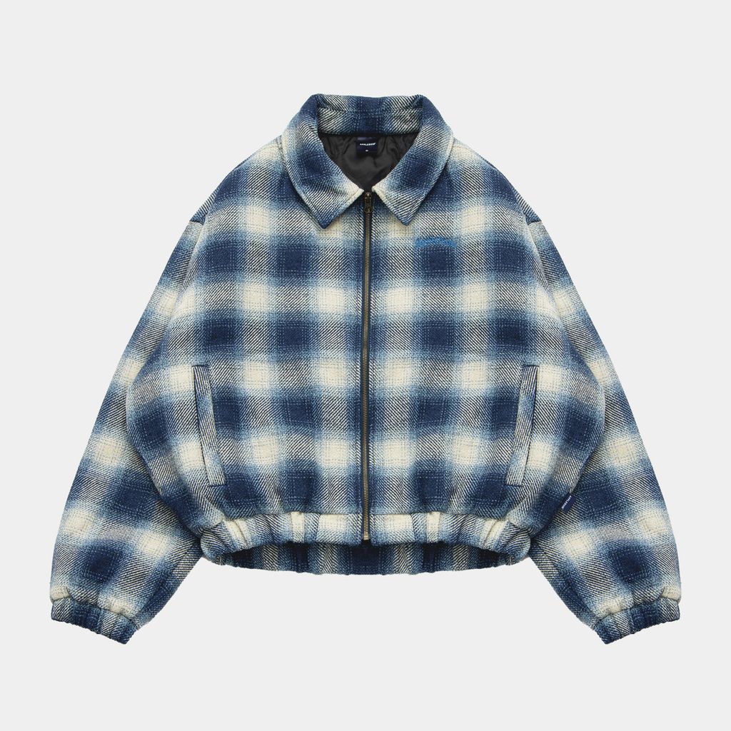 APPLEBUM OMBRE CHECK JACKET [NAVY/WHITE] / 2420615