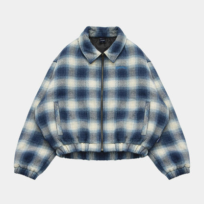 APPLEBUM OMBRE CHECK JACKET [NAVY/WHITE] / 2420615