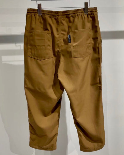 COMME des GARCONS HOMME エステルギャバ イージーパンツ BROWN