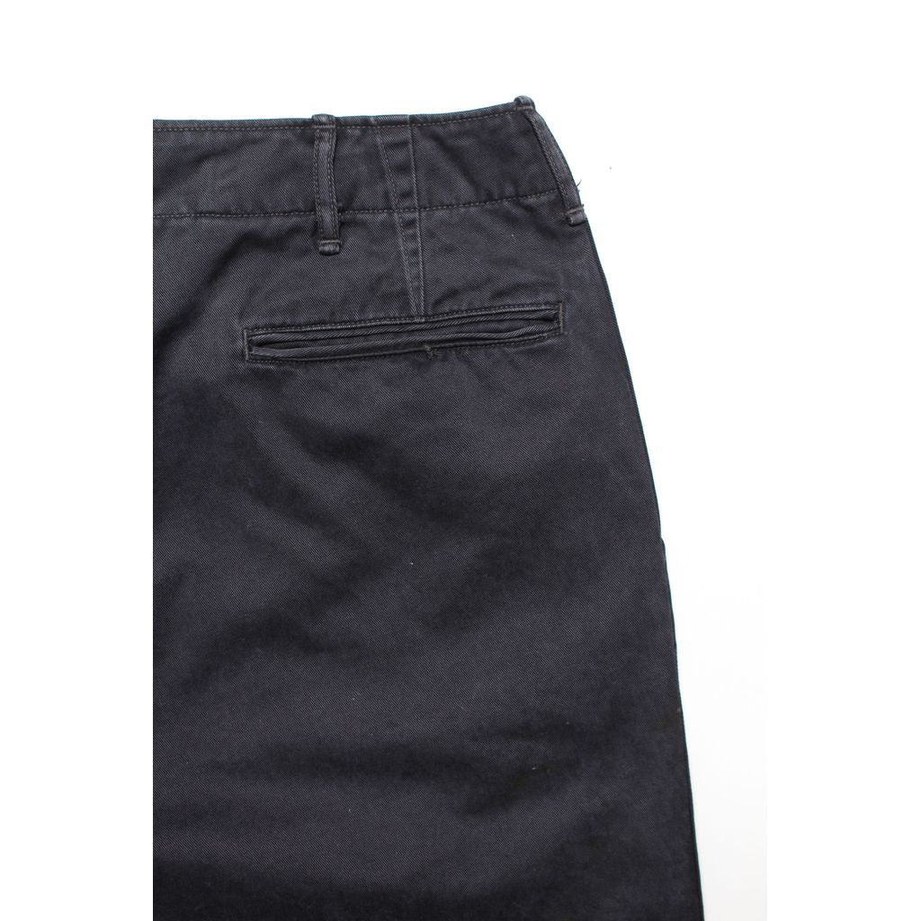 BOWWOW BLACK WORK TROUSERS AGED