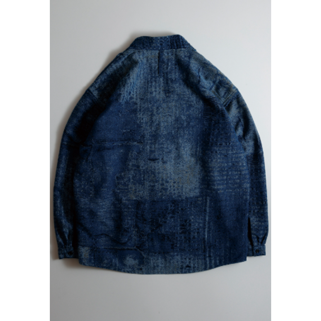FDMTL BORO JAQUARD HAORI SHIRT RINSE