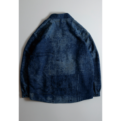 FDMTL BORO JAQUARD HAORI SHIRT RINSE