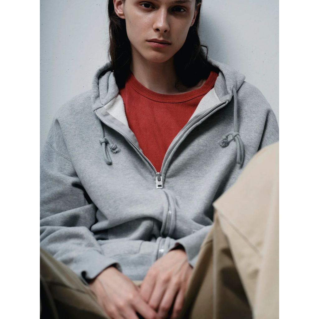 FOUNDOUR COTTON FRENCH TERRY ZIP UP HOODIE