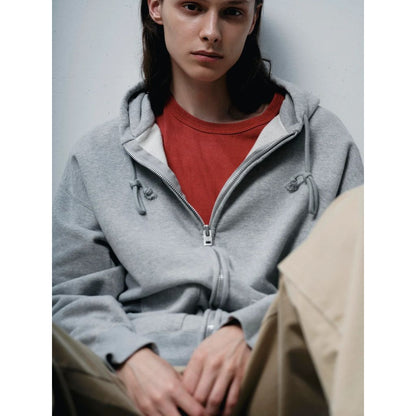 FOUNDOUR COTTON FRENCH TERRY ZIP UP HOODIE