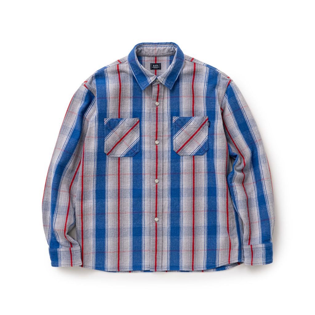 RATS COTTON FLANNEL CHECK SHIRT