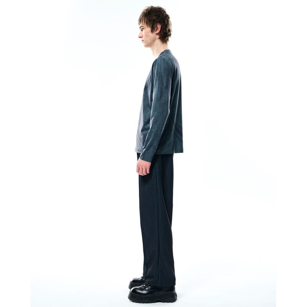 TOLQ  Printed Mock Neck T-shirts(L/S)