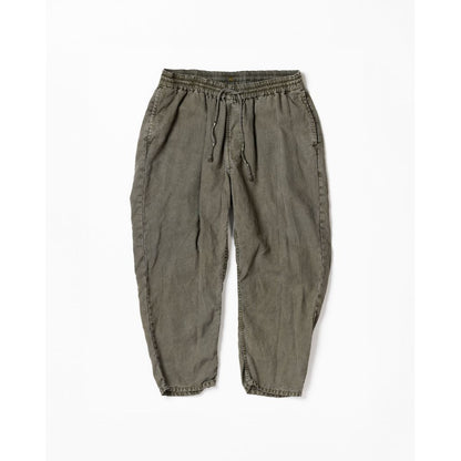ANACHRONORM PIGMENT DYED LINEN TAPERED EASY PANTS