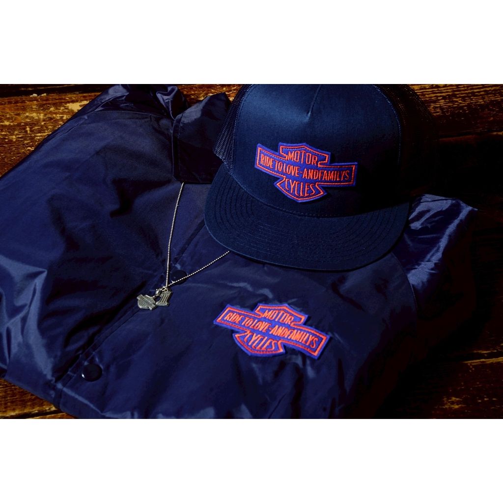 ANDFAMILYS MOTORCYCLE COACH JACKET（KOKURA NAVY - MURAKAMI SPECIAL）