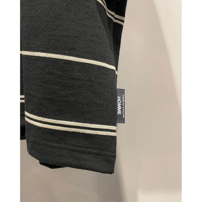 COMME des GARCONS HOMME COTTON BORDER POCKET TEE （BLACK）