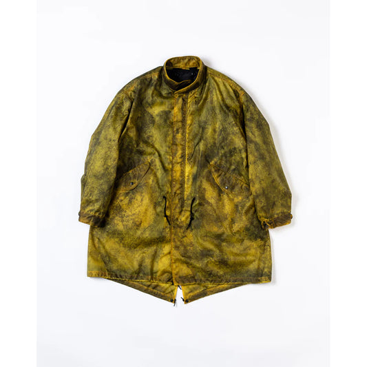 ANACHRONORM  DIRTPAINT NYLON MODS COAT YELLOW