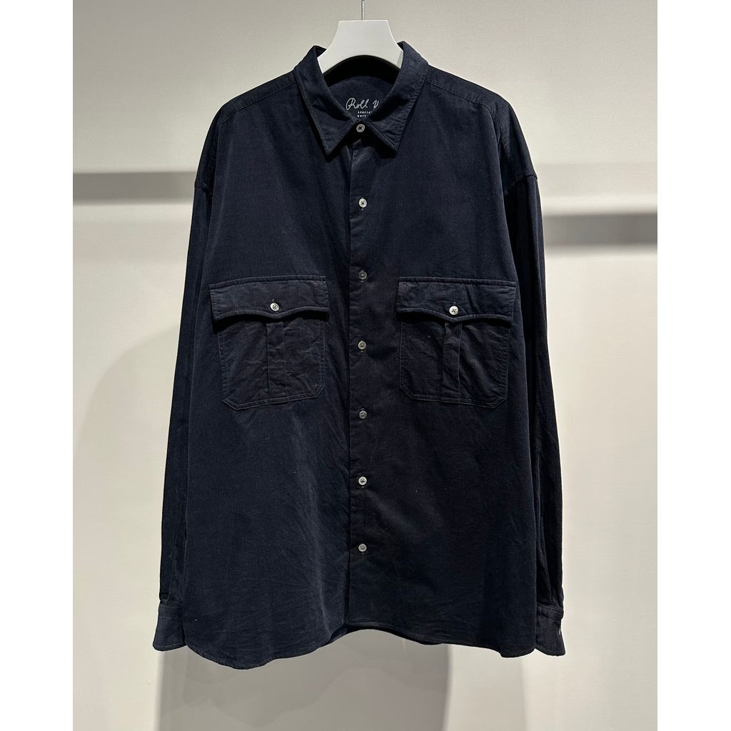 PORTER CLASSIC ROLL UP ORGANIC CORDUROY SHIRT