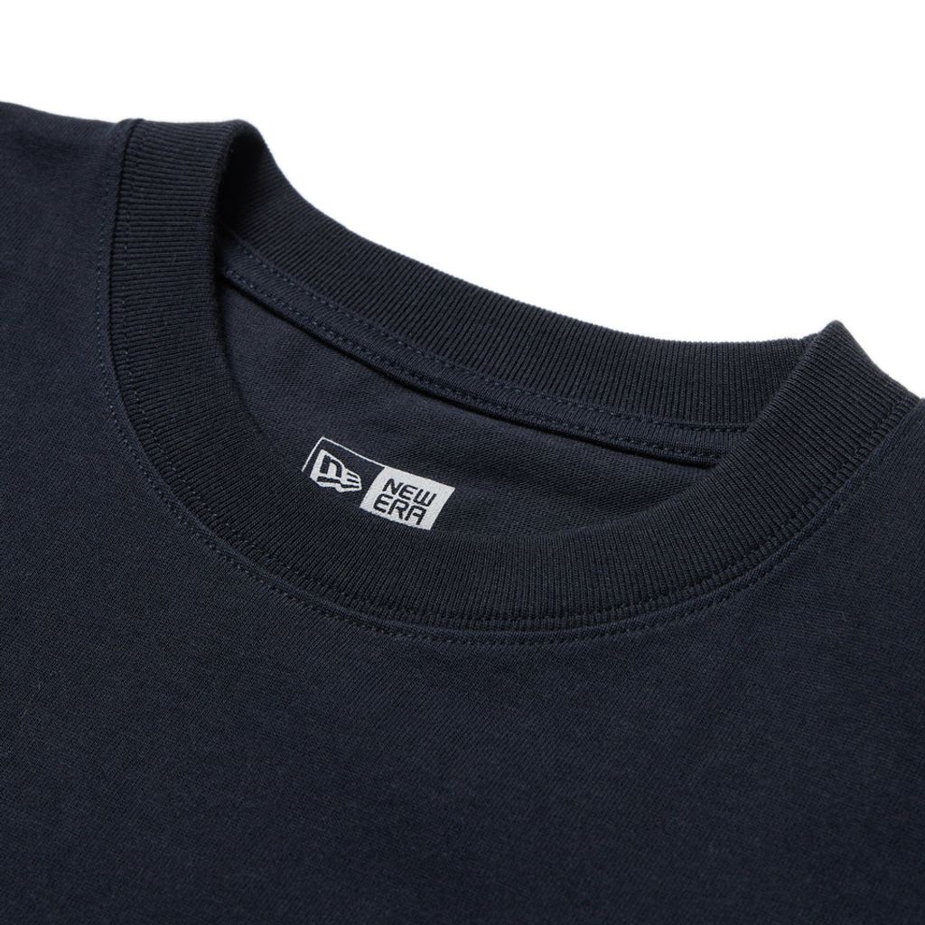 NEW ERA 長袖 コットン Tシャツ ニューヨーク・ヤンキース ネイビー レギュラーフィット
