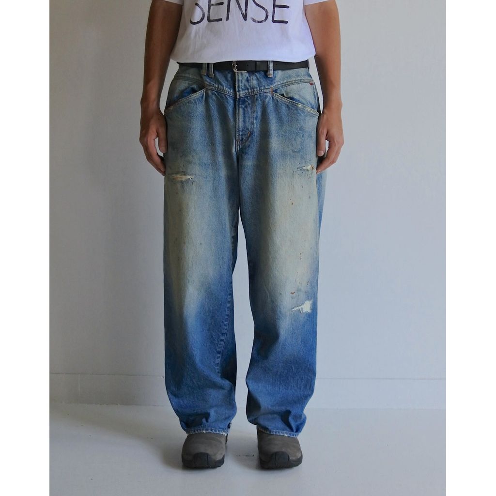 ANACHRONORM FRONT YORK REMAKED DENIM PANTS INDIGO (REMAKE)