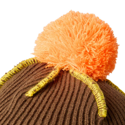 NEW ERA ポンポンニット Powered by GORO NAKATSUGAWA（MIN-NANO） ブラウン