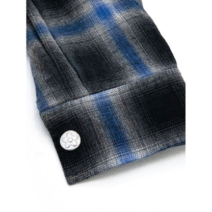 VANDY THE PINK BRUSHED FLANNEL SHIRT（BLUE）