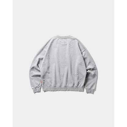 TIGHTBOOTH DAMAGE CREW SWEAT - TIGHTBOOTH x DELUXE