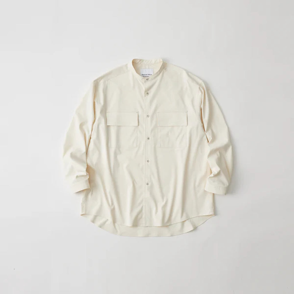 WHITE MOUNTAINEERING  BAND COLLAR SHIRT