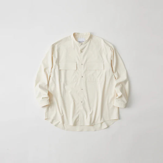 WHITE MOUNTAINEERING  BAND COLLAR SHIRT