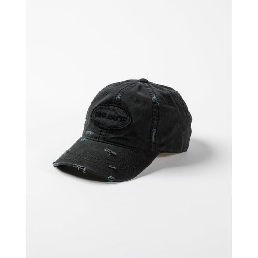 ANACHRONORM AN362 DAMAGED 6PANEL CAP BLACK