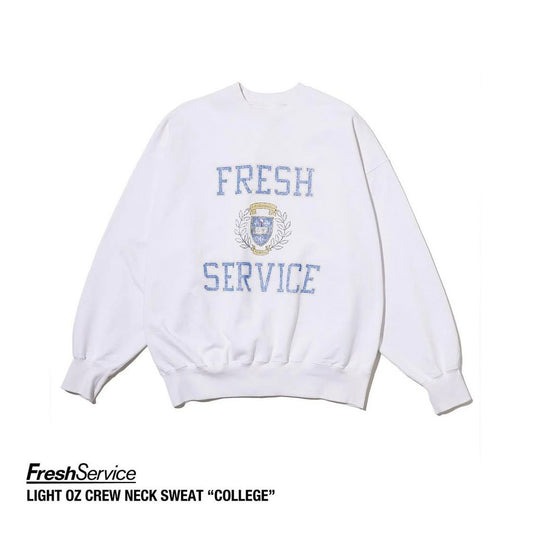 FreshService "LIGHT OZ CREW NECK SWEAT COLLEGE"