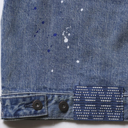 TRIBAL DENIM JACKET HW/HARD WASH