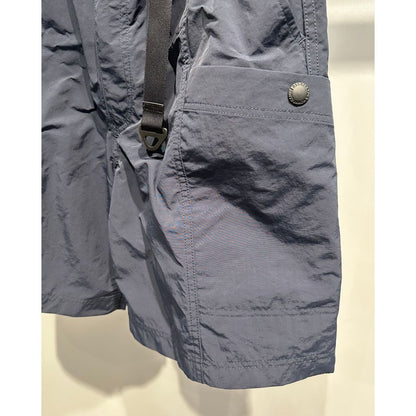 COMME des GARCONS HOMME NYLON TUSSER HALF PANTS（NAVY）