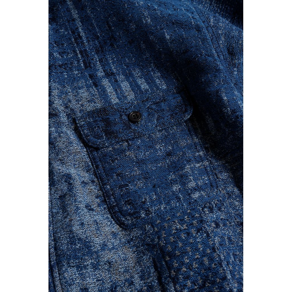 FDMTL BORO JAQUARD HAORI SHIRT RINSE