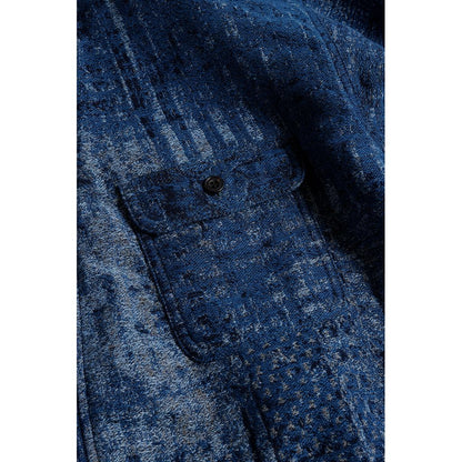 FDMTL BORO JAQUARD HAORI SHIRT RINSE