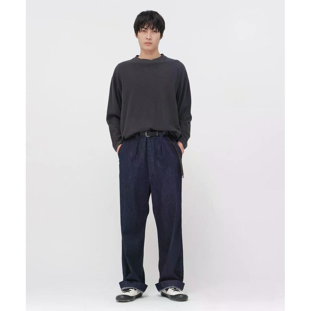 MHL. CANTON LIGHT DENIM TROUSERS