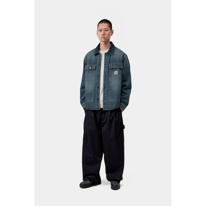CARHARTT WIP Oakland Shirt Jac - Blue / Dark Navy, Worn used wash