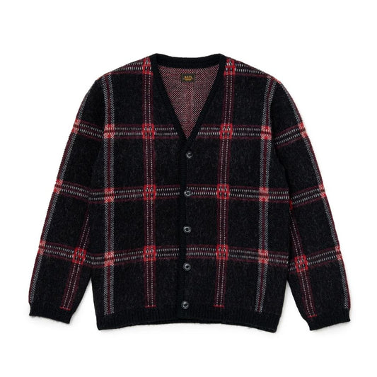 RATS MOHAIR CHECK CARDIGAN