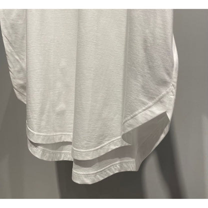 Ground Y COTTON JERSEY HEM ROUND JUMBO T-SHIRT SHORT SLEEVES